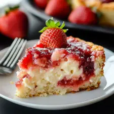 Easy Strawberry Cheesecake Dump Cake Recipe-image