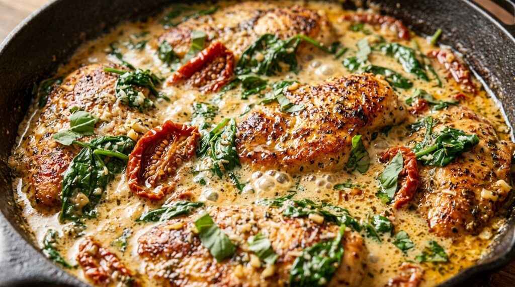 Creamy Tuscan Garlic Chicken (Easy 25-Minute Skillet Dinner)