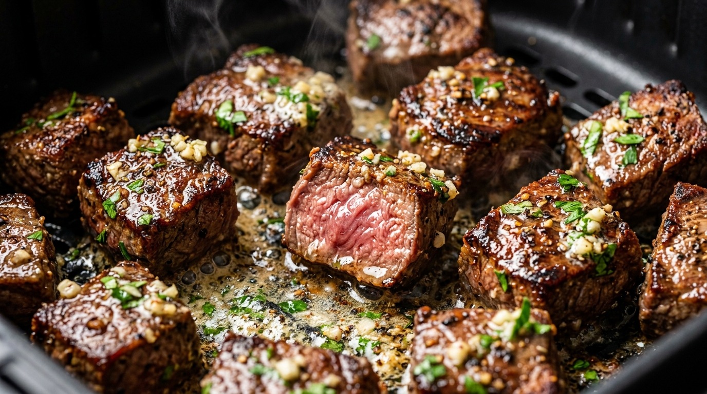 Garlic Butter Steak Bites with Crispy Potatoes (One-Pan Dinner)