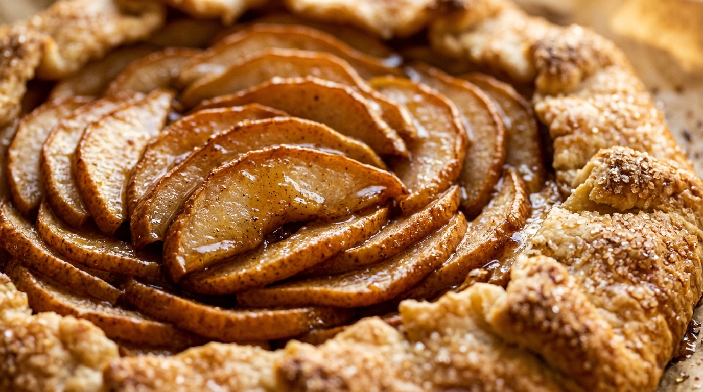 Spiced Pear & Cardamom Galette with Flaky Butter Crust